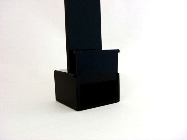 画像2: お位牌　シンプル　黒　（台座収納スペース付・手元供養）刻印代金込み