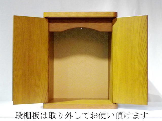 画像4: ５寸の六角骨袋まで収まる高品質なペット仏壇　天然木　欅/紫檀　１３号　