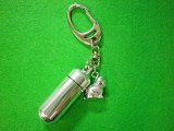 画像: 「絆」ペットメモリアル　遺骨カプセルキーホルダー（カプセル　大）　なごみ猫
