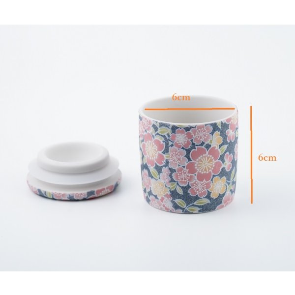 画像8: ペット用骨壺　ミニ骨壺　２寸「さくら」２色から選べる　 (8)