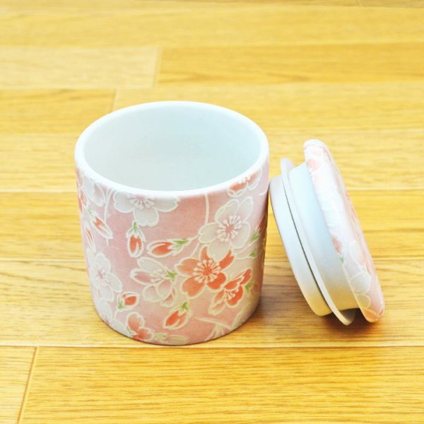 画像4: ペット用骨壺　ミニ骨壺　２寸「さくら」２色から選べる　 (4)