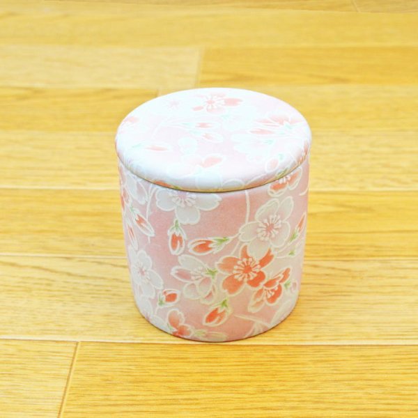 画像3: ペット用骨壺　ミニ骨壺　２寸「さくら」２色から選べる　 (3)