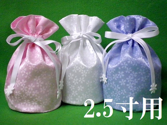 画像1: 骨壷カバー・骨袋「桜・花つつみ」2.5寸用　1枚    (1)