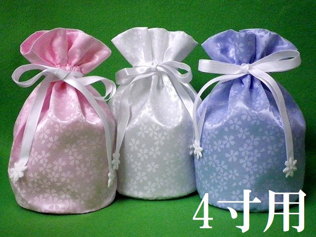 画像1: 骨壷カバー・骨袋「桜・花つつみ」4寸用 1枚 (1)