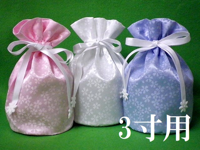 画像1: 骨壷カバー・骨袋「桜・花つつみ」3寸用　1枚    (1)